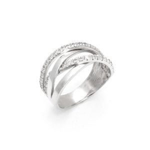 Anel de Ouro Entrelaçado