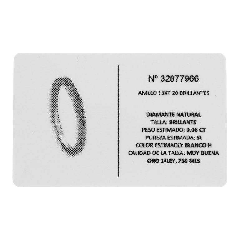 Anel Centeralia estilo memória com diamantes, ideal para pedido de noivado. Certificado.