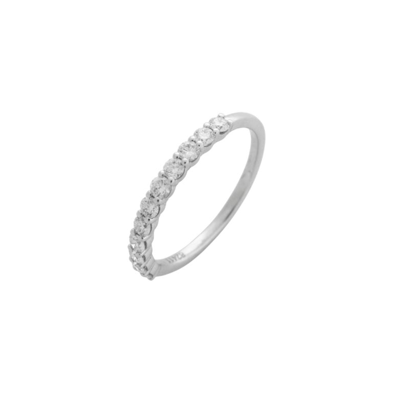 Anel Centeralia com diamantes lab grown.