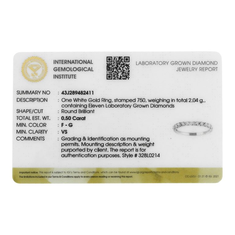Anel Centeralia com diamantes lab grown. Certificado.