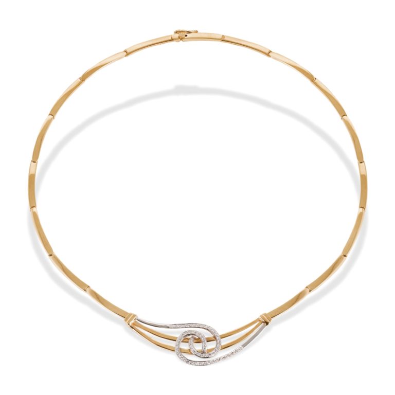 Colar FR Jewels com espiral contemporânea.