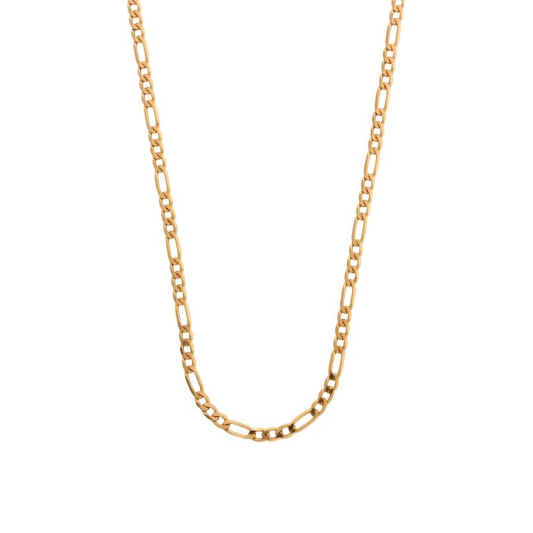 Colar de ouro malha 3+1 de 60cm
