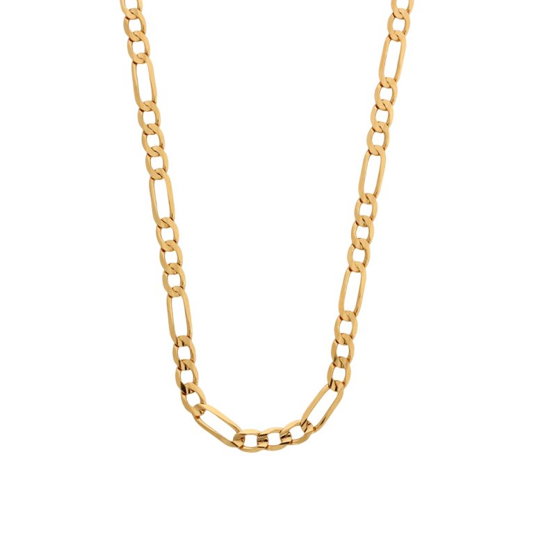 Colar de ouro malha 3+1 de 62cm