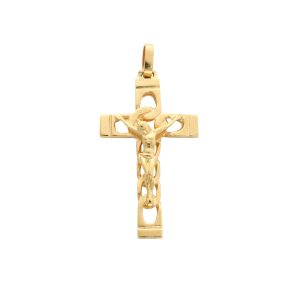 Crucifixo de Ouro Barbela
